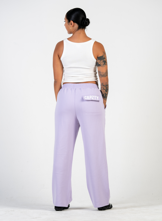 Comfort Theory Straight Leg Sweatpants - Violet Haze