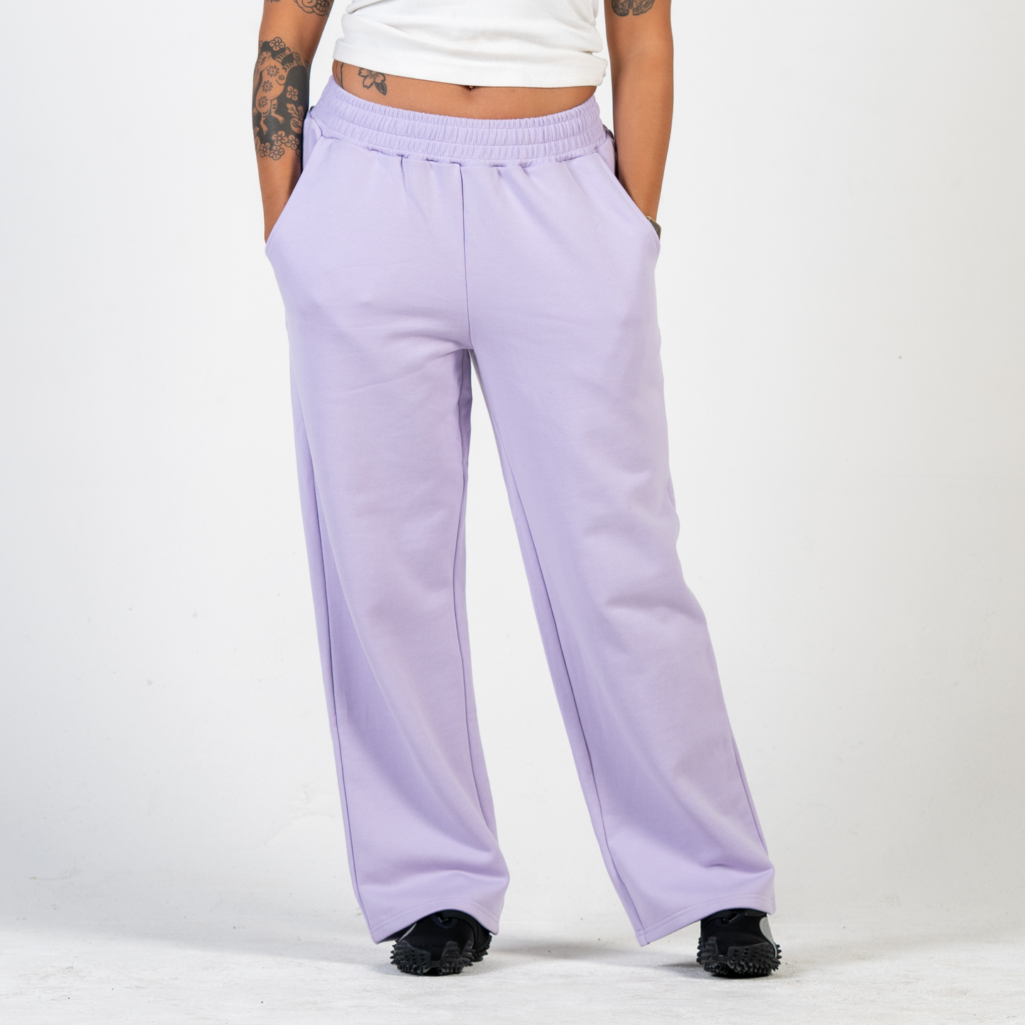 Comfort Theory Straight Leg Sweatpants - Violet Haze